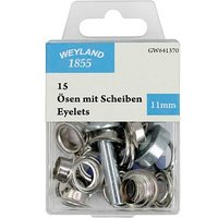 WEYLAND 1855 Ösen mit Scheiben, 15 St. von WEYLAND 1855