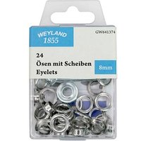 WEYLAND 1855 Ösen mit Scheiben, 24 St. von WEYLAND 1855