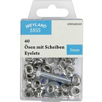 WEYLAND 1855 Ösen mit Scheiben, 40 St. von WEYLAND 1855