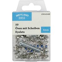 WEYLAND 1855 Ösen mit Scheiben, 50 St. von WEYLAND 1855