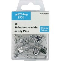 WEYLAND 1855 Sicherheitsnadeln silber, 18 St. WEYLAND 1855 Sicherheitsnadeln silber, 18 St. von WEYLAND 1855