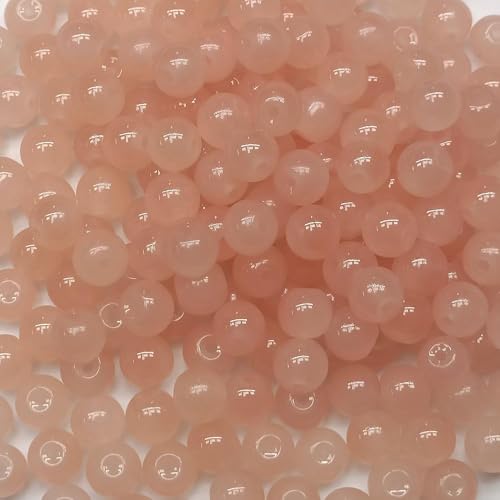 200pcs 8mm Glasperlen für Schmuck und soild schwarze runde losen Perlen für Armbänder DIY -Handwerk (schwarz) (Pfirsichpuff) von WEstux