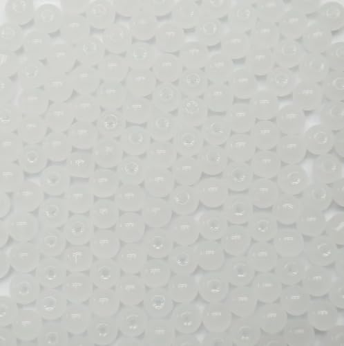 200pcs 8mm Glasperlen für Schmuck und soild schwarze runde losen Perlen für Armbänder DIY -Handwerk (schwarz) (Weiß) von WEstux