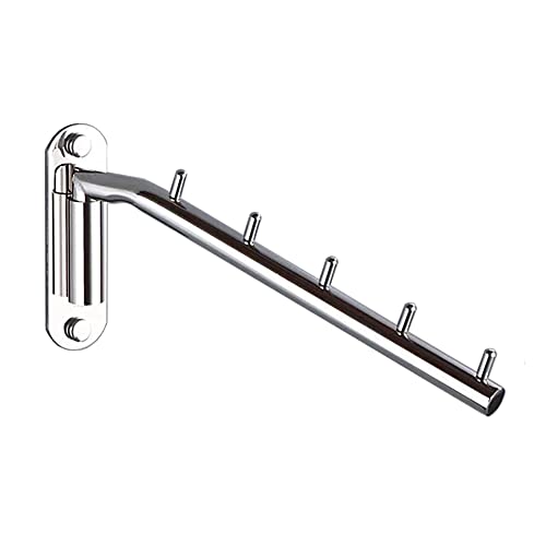 Drehbare Kleiderständer Klappbar Metall, Klappbar Wand Kleiderlüfter, 180°Drehbarer Wandkleiderhaken Edelstahl 5 Haken Waschküche Kleiderbügel Haken Halter Platzsparende Klapphaken Outdoor Indoor Drehbare Kleiderständer Klappbar Metall, Klappbar Wand Kleiderlüfter, 180°Drehbarer Wandkleiderhaken Edelstahl 5 Haken Waschküche Kleiderbügel Haken Halter Platzsparende Klapphaken Outdoor Indoor von WFCKPQF