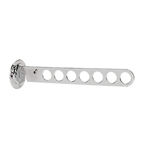Klappbar Wandkleiderhaken, Wand Kleiderständer Klappbar, Kleiderlüfter Balkon Wandmontage Klappbar Edelstahl Klappbar Kleiderständer für Kleidung Wand Waschküche Kleiderstange Garderobenstange, Silber Klappbar Wandkleiderhaken, Wand Kleiderständer Klappbar, Kleiderlüfter Balkon Wandmontage Klappbar Edelstahl Klappbar Kleiderständer für Kleidung Wand Waschküche Kleiderstange Garderobenstange, Silber von WFCKPQF