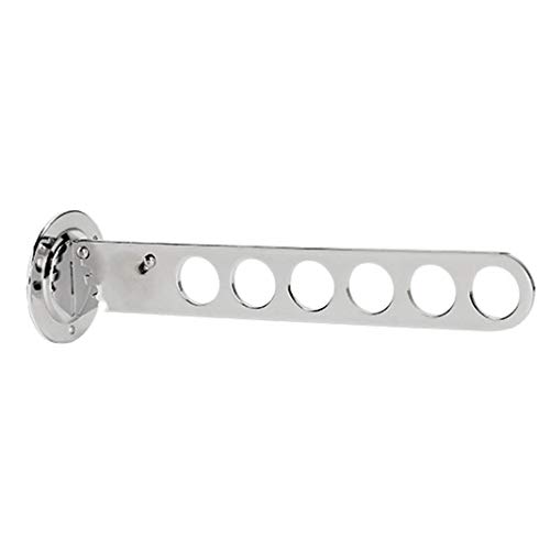 Metall Kleiderbügel Klappbar Wandtrockner, Kleiderhaken Klappbar Wäscheständer, Wandhalterung Zusammenklappbar, Trocknerhalter, Trockengestell, Handtuchhalter, 180° drehbar, Kleiderständer, faltbar Metall Kleiderbügel Klappbar Wandtrockner, Kleiderhaken Klappbar Wäscheständer, Wandhalterung Zusammenklappbar, Trocknerhalter, Trockengestell, Handtuchhalter, 180° drehbar, Kleiderständer, faltbar von WFCKPQF