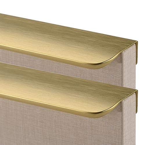 Versteckte Schubladengriffe, 2 Stück lange Kleiderschrank-Türgriffe, gebürstetes Gold, Küchenschrank-Zuggriffe, unsichtbare Schrankschubladengriffe, versteckte Möbelgriffe, Aluminiumlegierung(Length 3 Versteckte Schubladengriffe, 2 Stück lange Kleiderschrank-Türgriffe, gebürstetes Gold, Küchenschrank-Zuggriffe, unsichtbare Schrankschubladengriffe, versteckte Möbelgriffe, Aluminiumlegierung(Length 3 von WFCQNBJBF