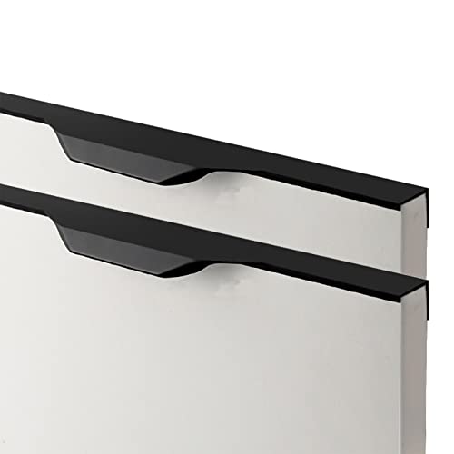 Versteckte Schubladengriffe, Schwarze Kleiderschrank-Türgriffe, versteckte Küchenschrank-Zuggriffe, Schrank-Schubladengriffe aus Aluminiumlegierung, unsichtbare Möbelgriffe, 2 Stück(Length 1500mm) Versteckte Schubladengriffe, Schwarze Kleiderschrank-Türgriffe, versteckte Küchenschrank-Zuggriffe, Schrank-Schubladengriffe aus Aluminiumlegierung, unsichtbare Möbelgriffe, 2 Stück(Length 1500mm) von WFCQNBJBF