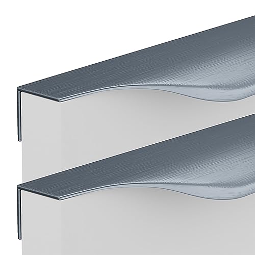 Versteckte Schubladengriffe, Versteckte Möbelgriffe, gebürstete graue Schranktürgriffe, unsichtbare Schrankschubladengriffe for Küche, Schlafzimmer, Kleiderschrank, Griffe aus Aluminiumlegierung, 2 St Versteckte Schubladengriffe, Versteckte Möbelgriffe, gebürstete graue Schranktürgriffe, unsichtbare Schrankschubladengriffe for Küche, Schlafzimmer, Kleiderschrank, Griffe aus Aluminiumlegierung, 2 St von WFCQNBJBF