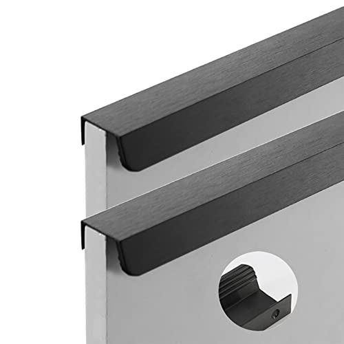 Versteckte Schubladengriffe, Versteckte Möbelgriffe, schwarze Kleiderschrank-Türgriffe, 2 Stück, Küchenschrankgriffe, Schrankschubladengriffe, gebürstete Griffknöpfe, Aluminiumlegierung(Length 1000mm) Versteckte Schubladengriffe, Versteckte Möbelgriffe, schwarze Kleiderschrank-Türgriffe, 2 Stück, Küchenschrankgriffe, Schrankschubladengriffe, gebürstete Griffknöpfe, Aluminiumlegierung(Length 1000mm) von WFCQNBJBF