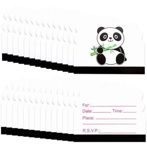 Panda-Party-Einladungen, 30 Stück, Geburtstagseinladungen, Karten, Kindergeburtstagsparty-Einladungen, Karten, Cartoon-Thema, Party-Dekorationen, Zubehör, Partys, Feiern, Zubehör, Einladungen für Panda-Party-Einladungen, 30 Stück, Geburtstagseinladungen, Karten, Kindergeburtstagsparty-Einladungen, Karten, Cartoon-Thema, Party-Dekorationen, Zubehör, Partys, Feiern, Zubehör, Einladungen für von WFKKMEQ