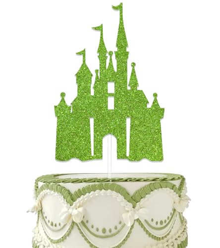 Grünes Schloss Tortenaufsatz Prinzessin Kuchen Topper Schloss Thema Geburtstag Party Dekoration Prinzessin Party Supplies von WFKLDF