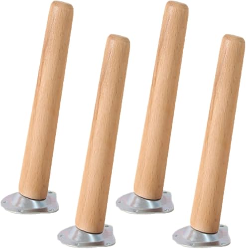 4 STK Möbelbeine Holz, Hölzerne Sofabeine, Hölzerne Möbel Füße, Gerades Massives Konisches Holz Tischbeine Mit Nicht-silp Pads, Schraube und Montageplatte Für Tisch Stuhl Schrank Bett Kommode,40cm 4 STK Möbelbeine Holz, Hölzerne Sofabeine, Hölzerne Möbel Füße, Gerades Massives Konisches Holz Tischbeine Mit Nicht-silp Pads, Schraube und Montageplatte Für Tisch Stuhl Schrank Bett Kommode,40cm von WFYZXE