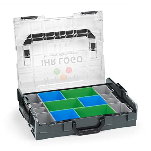 Bosch Sortimo L-BOXX 102 Anthrazit mit transparentem Deckel individuell anpassbar mit Ihrem Logo | Insetboxen-Set CD3 | Sortierbox Kleinteile | Ideale Schraubenbox | Aufbewahrung Werkzeugkoffer LBOXX Bosch Sortimo L-BOXX 102 Anthrazit mit transparentem Deckel individuell anpassbar mit Ihrem Logo | Insetboxen-Set CD3 | Sortierbox Kleinteile | Ideale Schraubenbox | Aufbewahrung Werkzeugkoffer LBOXX von WFix