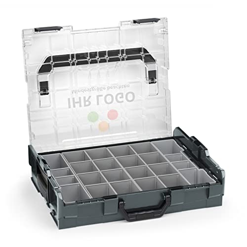 Bosch Sortimo L-BOXX 102 Anthrazit mit transparentem Deckel individuell anpassbar mit Ihrem Logo | Insetboxen-Set K3 | Sortierbox Kleinteile | Ideale Schraubenbox | Aufbewahrung Werkzeugkoffer LBOXX Bosch Sortimo L-BOXX 102 Anthrazit mit transparentem Deckel individuell anpassbar mit Ihrem Logo | Insetboxen-Set K3 | Sortierbox Kleinteile | Ideale Schraubenbox | Aufbewahrung Werkzeugkoffer LBOXX von WFix
