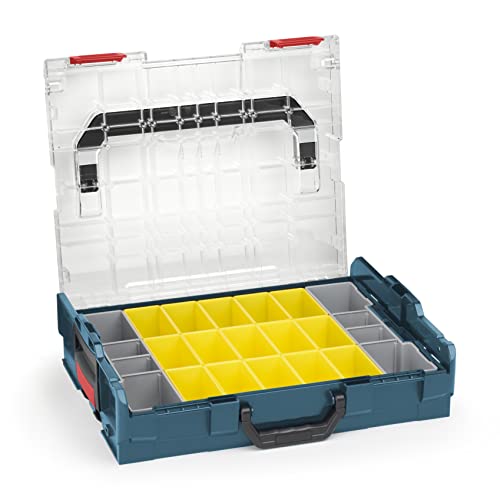 Sortimo Bosch L-BOXX 102 Kunststoff Werkzeugkoffer professional blau Deckel transparent mit Insetboxen-Set B3 Sortierboxen für Kleinteile | ideale Kleinteile-Aufbewahrung System Sortimo Bosch L-BOXX 102 Kunststoff Werkzeugkoffer professional blau Deckel transparent mit Insetboxen-Set B3 Sortierboxen für Kleinteile | ideale Kleinteile-Aufbewahrung System von WFix