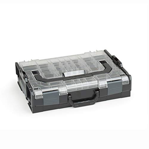 Sortimo Bosch L-BOXX 102 Kunststoff Werkzeugkoffer schwarz Deckel transparent leer Sortierbox für Kleinteile | ideale Schraubenaufbewahrung System Sortimo Bosch L-BOXX 102 Kunststoff Werkzeugkoffer schwarz Deckel transparent leer Sortierbox für Kleinteile | ideale Schraubenaufbewahrung System von WFix