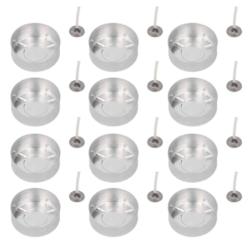 WGFOIP 100 Set Aluminium -Teelichtbecher, Kerzenwachsbehälter mit Vorgegossenen Docht für Hochzeiten Partys Wohnkultur WGFOIP 100 Set Aluminium -Teelichtbecher, Kerzenwachsbehälter mit Vorgegossenen Docht für Hochzeiten Partys Wohnkultur von WGFOIP