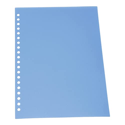 WGFOIP 50pcs A5 Blechschutz, Papierbindungsabdeckung 20 Löcher Frontansicht Protektor für Präsentations Notizbuchbericht (Blau) von WGFOIP