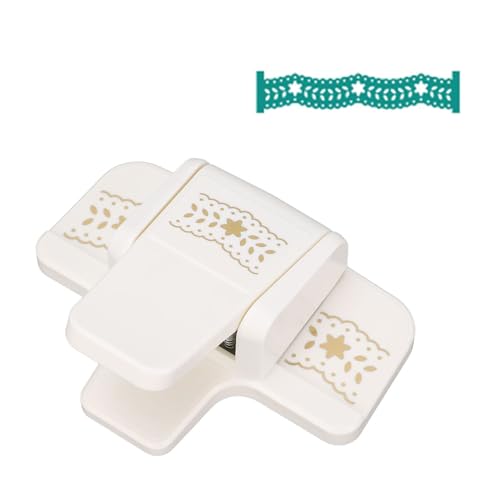 WGFOIP Erfolgswerkzeug für Craft Punches, Manuelle Papierkanten für Scrapbooking DIY mit Spitzenprägsende Dekorative Grenzen (Rockkanten Muster großer Größe) von WGFOIP