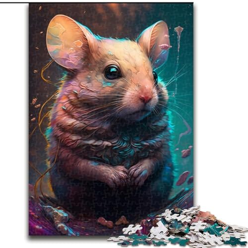 Puzzle 1000 Teile, Maus-Malkarton, Puzzle-Spielzeug, Geschenk, pädagogisches, intellektuelles, entspannendes Familienspiel (Größe 26x38cm) von WGLINGX