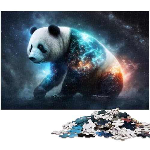 für Erwachsene, 1000-teiliges Panda-Nebel-Puzzle, Geschenkpapier, Heimdekoration (Größe 38 x 26 cm) von WGLINGX