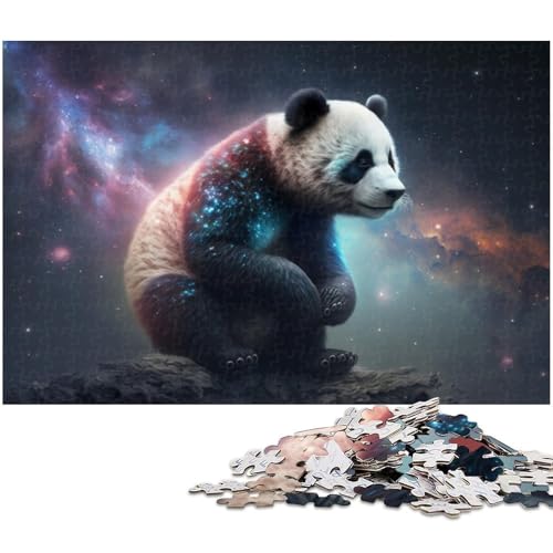 für Erwachsene, 1000-teiliges Panda-Nebel-Puzzle, Geschenkpapier, Heimdekoration (Größe 38 x 26 cm) von WGLINGX
