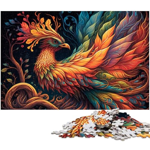 für Erwachsene, 1000-teiliges Phoenix-Puzzle, Geschenkpapier, Heimdekoration (Größe 38 x 26 cm) von WGLINGX