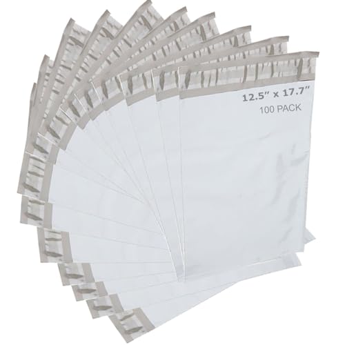 WHALEVER Kompostierbare Versandtaschen, 31,8 x 45 cm, umweltfreundlich, selbstklebend, mit nachhaltigen Verpackungen, Versandtaschen, reißfest, BPI von WHALEVER