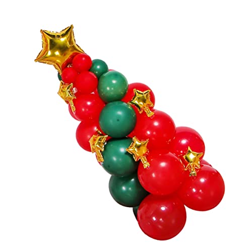 WHAMVOX 1 Satz Weihnachtsbaumballons Weihnachtsballon-girlanden-bogen-kit Hüpfburgen Baumschmuck Weihnachtsbaum Spielzeug Weihnachtliche Folienballons Zuckerstange Aluminiumfolie Strauß von WHAMVOX