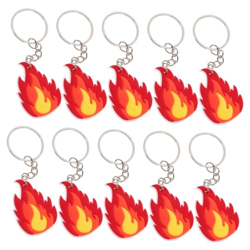 WHAMVOX 10 Stück Feuerwehrmann Schlüsselanhänger Set Flammen Feuer Anhänger Partygeschenke Feuerwehrmann Stützdekor Für Feuerwehrmann Mottopartys Und Feuerwehrauto Dekorationen WHAMVOX 10 Stück Feuerwehrmann Schlüsselanhänger Set Flammen Feuer Anhänger Partygeschenke Feuerwehrmann Stützdekor Für Feuerwehrmann Mottopartys Und Feuerwehrauto Dekorationen von WHAMVOX