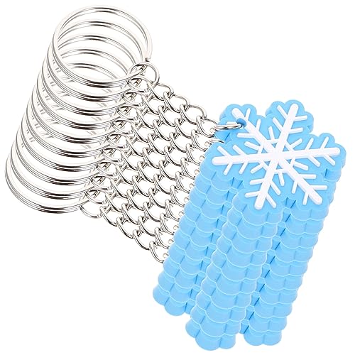 WHAMVOX 10 Stück Schicke Weihnachts-schlüsselanhänger, Schneeflocken-design, Weihnachts-schlüsselanhänger, Farbige Weihnachtsanhänger Zum Aufhängen WHAMVOX 10 Stück Schicke Weihnachts-schlüsselanhänger, Schneeflocken-design, Weihnachts-schlüsselanhänger, Farbige Weihnachtsanhänger Zum Aufhängen von WHAMVOX