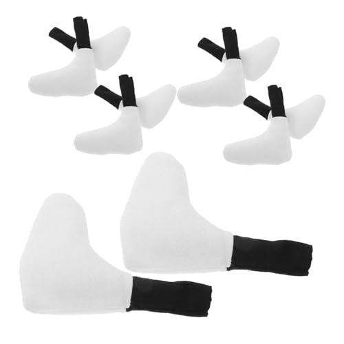 WHAMVOX 10 Stück Teiliges Baumwollgefüllte Puppenbein zubehör Flexible Gelenkige Lange Fußteile für DIY Plüschpuppen Bastelbedarf für Kreative Handarbeiten von WHAMVOX