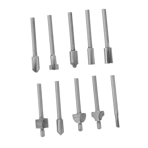 WHAMVOX 10 Stück Teiliges Beschichtete Fräser für Elektrowerkzeug Langlebig Scharf Geräuscharm Silberfarben Präzises Schneiden für Cnc und Rotary Tool Anwendungen WHAMVOX 10 Stück Teiliges Beschichtete Fräser für Elektrowerkzeug Langlebig Scharf Geräuscharm Silberfarben Präzises Schneiden für Cnc und Rotary Tool Anwendungen von WHAMVOX