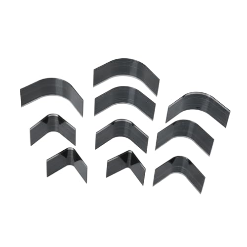 WHAMVOX 10 Stück Teiliges Lederstanzer Kohlenstoffstahl Langlebige Lederstanzer für DIY Lederhandwerk Geeignet für Ecken von Taschen Gürtelenden und Bastelarbeiten von WHAMVOX