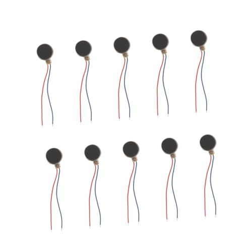WHAMVOX 10 Stück Teiliges Mini Vibrationsmotoren Dc Flach Geräuscharm Leistungsstark Stabile Elektrische Leistung Geeignet für Mobiltelefone Schönheitsgeräte Vielseitige von WHAMVOX