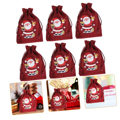WHAMVOX 10 Stück Weihnachts- -süßigkeitsbeutel Mit Kordelzug, Snackbeutel, Goodie-Bags, Kordelzug, süßigkeitsbeutel, Snack WHAMVOX 10 Stück Weihnachts- -süßigkeitsbeutel Mit Kordelzug, Snackbeutel, Goodie-Bags, Kordelzug, süßigkeitsbeutel, Snack von WHAMVOX