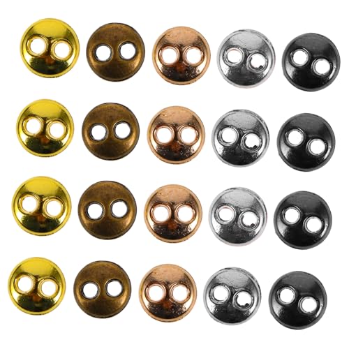 WHAMVOX 100 Stück Mini Metall Retro Knöpfe für Puppen Vintage Kleidung Knöpfe für DIY Bastelprojekte und Scrapbooking für Puppenmode und Kreative Designs von WHAMVOX
