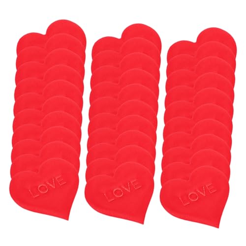 WHAMVOX 100 Stück Schwamm Herz Konfetti Tischdekorationen Rot Romantische Streudeko für Hochzeit Valentinstag Verlobung Party Deko Herzförmige Tischdeko Handliche Herz Streupetals von WHAMVOX