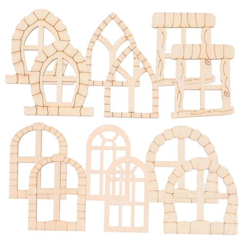WHAMVOX 100stücke Unvollendete Miniatur Feengarten Türen Aus Holz Für DIY Garten Dekoration Unfertige Fenster Und Türen Für Gartenlandschaft Kreative Handwerkskunst Für Garten Und von WHAMVOX