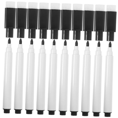 WHAMVOX 10Stücke Teiliges Abwischbare Marker mit Feiner Spitze für Whiteboards Magnetisch und für Schule und Büro Wasserbasierte Lebendige Farben von WHAMVOX