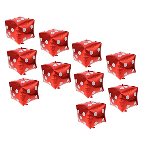 WHAMVOX 10Stücke Würfelballons Jumbo Folienballons für Themenparty Dekoration Rote für Hochzeiten Geburtstagsfeiern und Events WHAMVOX 10Stücke Würfelballons Jumbo Folienballons für Themenparty Dekoration Rote für Hochzeiten Geburtstagsfeiern und Events von WHAMVOX
