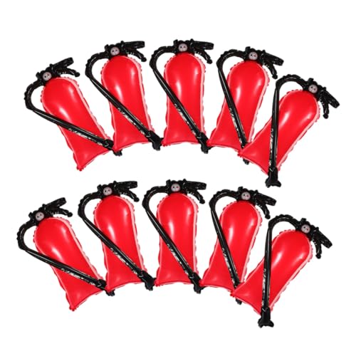 WHAMVOX 12 Stück Teiliges Aufblasbare Feuerlöscher Luftballons Lebendige Feuerwehrmann Deko für Kindergeburtstag Party Robustes Material Einfach zu Aufblasen als Feuerwehr party von WHAMVOX