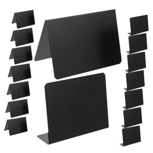 WHAMVOX 12 Stück Teiliges Mini Kreidetafel Wiederbeschreibbare Tischnummer Schilder aus Mattem Acryl Stabile Kleine Tafeln für Hochzeit Party Buffet Mehrfach Verwendbare Essensbeschriftung von WHAMVOX