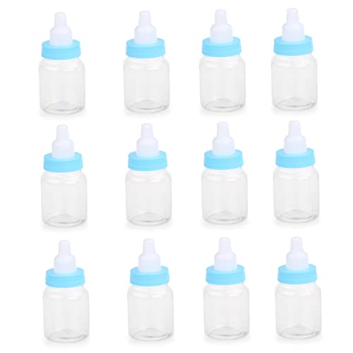WHAMVOX 12st Duschgeschenke Flaschen Blaue Süßigkeiten Zum Duschen Riesige Süßigkeiten Süßigkeitenflasche Geschenke Für Jungen Nuckelflasche Duschflasche Baby Mädchen Süßigkeiten Box von WHAMVOX