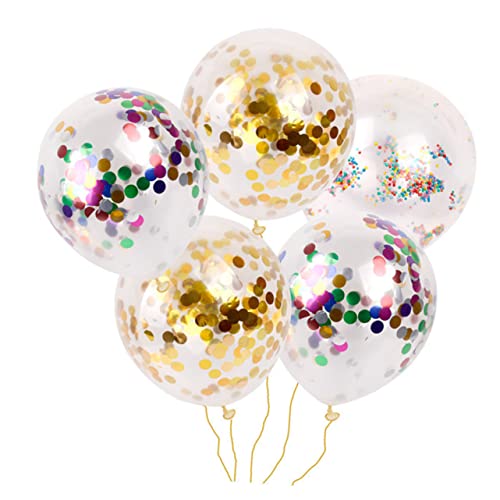 WHAMVOX Festivalballons 15st Fotoballons Konfetti-luftballons Goldene Weihnachtsballons Luftballons in Roségold Bausatz Für Partyballons Neujahrsdekorballon Dekorative Gegenstände Runden von WHAMVOX