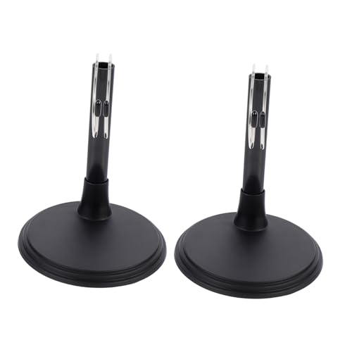 WHAMVOX 2 Sätze Puppenständer Schwarz Doll Base Puppenhalter Doll Support für Stabile Puppenpräsentation für Puppenzubehör und Displayständer von WHAMVOX