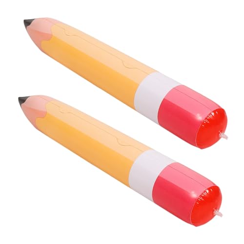 WHAMVOX 2 Stück Aufblasbare PVC Bleistift Dekoration Jumbo Schule Party Requisiten Klassenzimmer Deko Leicht und Langlebig Lebendige Farben für Schulanfang und Party WHAMVOX 2 Stück Aufblasbare PVC Bleistift Dekoration Jumbo Schule Party Requisiten Klassenzimmer Deko Leicht und Langlebig Lebendige Farben für Schulanfang und Party von WHAMVOX