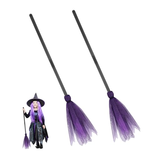 WHAMVOX Hexenbesen Für Halloween-party 2 Stück Kostüm-dekoration Requisiten Für Cosplay-anlässe WHAMVOX Hexenbesen Für Halloween-party 2 Stück Kostüm-dekoration Requisiten Für Cosplay-anlässe von WHAMVOX
