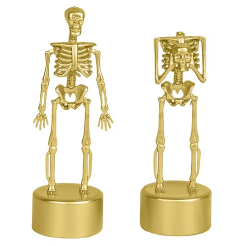 WHAMVOX Unheimliche Skelette für Halloween 2 Stück Skelettfiguren Halloween-dekorationen Skelette für Partys Halloween-spielzeug Requisiten WHAMVOX Unheimliche Skelette für Halloween 2 Stück Skelettfiguren Halloween-dekorationen Skelette für Partys Halloween-spielzeug Requisiten von WHAMVOX
